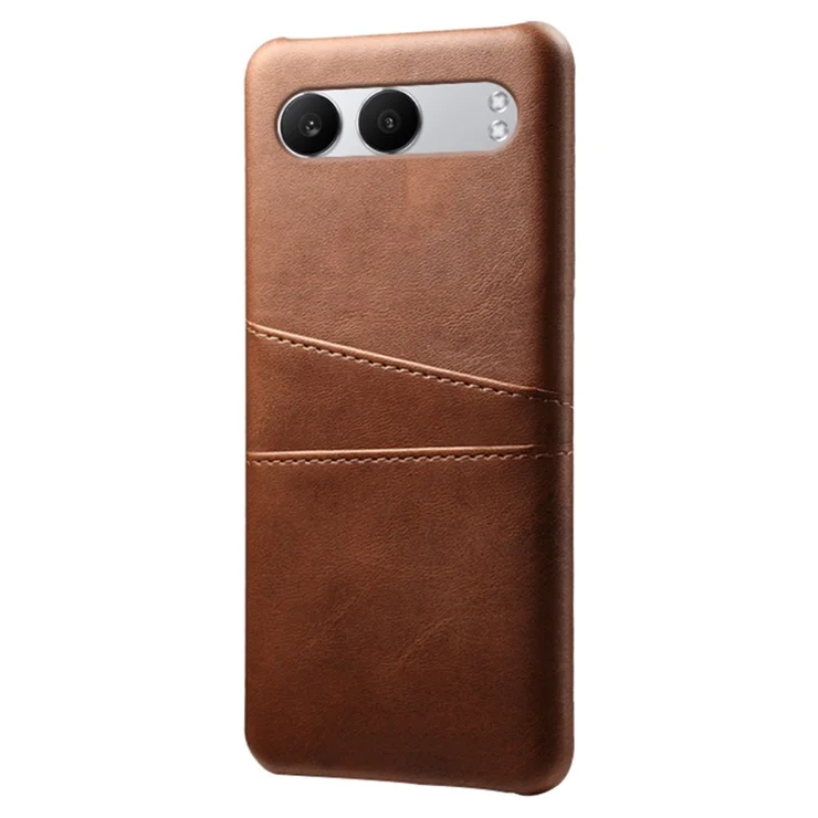 For OnePlus Nord Case Dual Card Slots PU Leather Hard PC