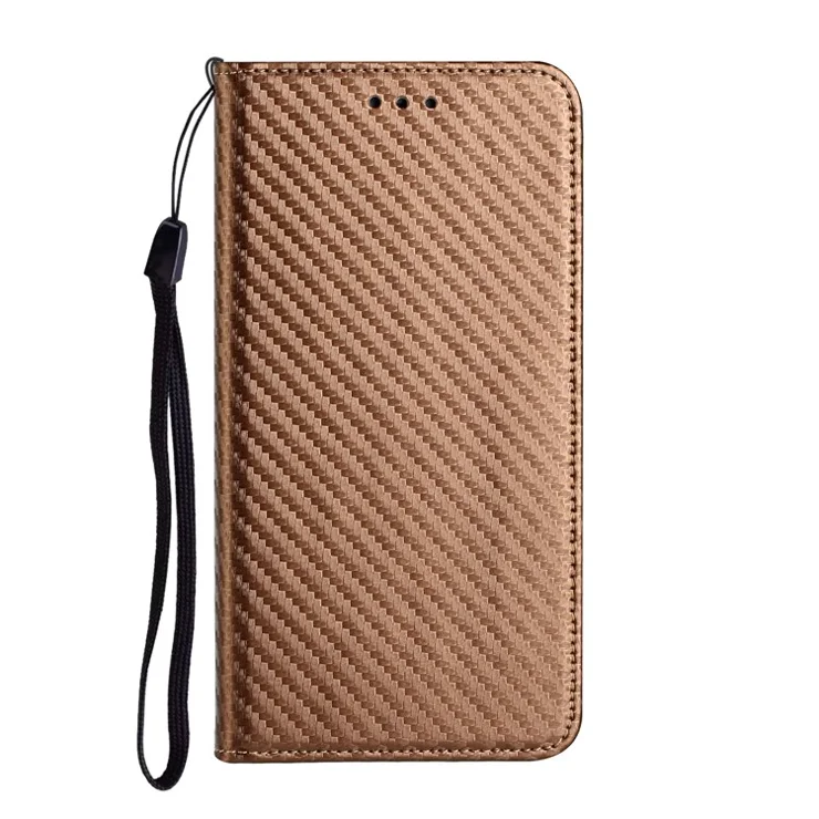 For Samsung Galaxy A26 5G / A16 5G / A16 4G Case Leather Flip Phone Cover Stand Strong Magnetic Closure - Brown
