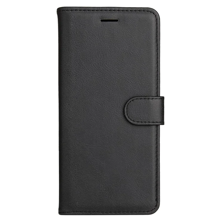For Oppo A3x 4G / 5G (India) / A3 4G / 5G / A60 5G / A40 4G / A40M 4G Case Solid Color Leather Mobile Cover Wallet Stand with Strap - Black