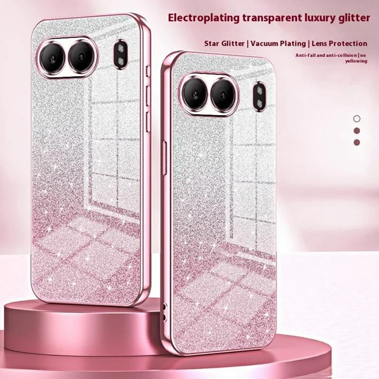 For OnePlus Nord Case Electroplating Gradient Glitter TPU Phone