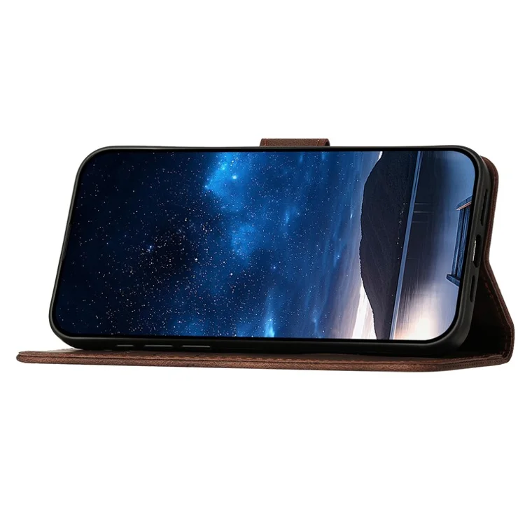 YX0080 For Realme 13 Pro 5G (Global) / 13 Pro+ 5G (Global) Case Butterfly Imprint Leather Wallet Phone Cover - Brown