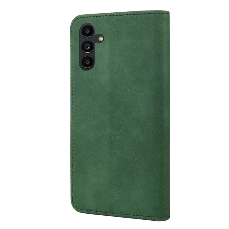 For Samsung Galaxy A16 5G / A16 4G Case PU Leather Shockproof Protection Wallet Phone Cover - Green