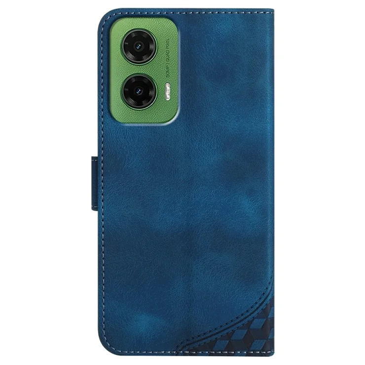 YX0060 For Motorola Moto G35 5G Case Elephant Head Pattern Leather Phone Cover - Sapphire