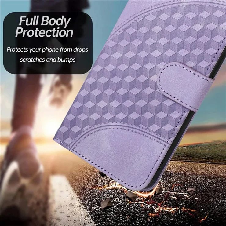 YX0060 For Infinix Hot 50i 5G / Smart 9 4G Case Elephant Head Pattern Leather Phone Cover - Purple