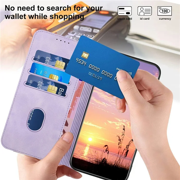 YX0060 For vivo T3 Pro 5G / iQOO Z9s Pro 5G Case Elephant Head Pattern Leather Phone Cover - Purple