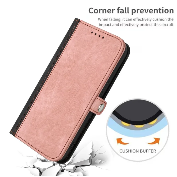 YX0020 For Realme 13 Pro 5G (Global) / 13 Pro+ 5G (Global) Case Wallet Stand Skin Touch Leather Phone Cover - Pink