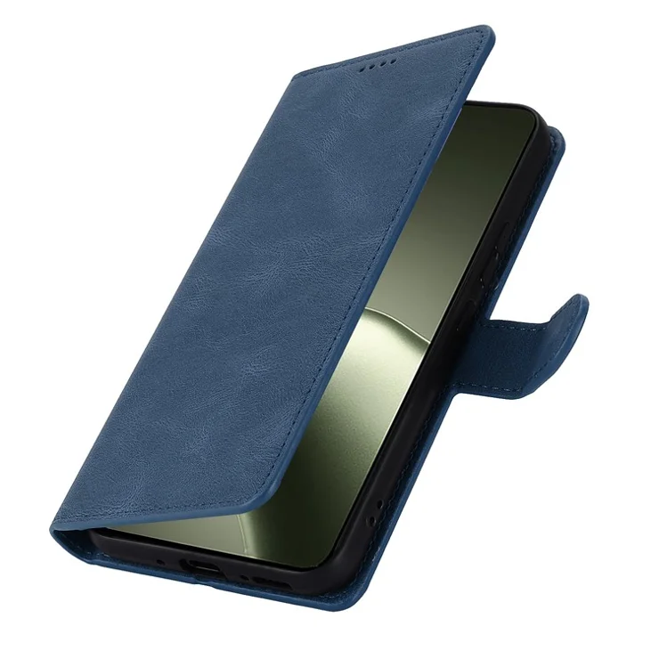 For Xiaomi 14T Case PU Leather Phone Cover with Wallet Stand View - Blue