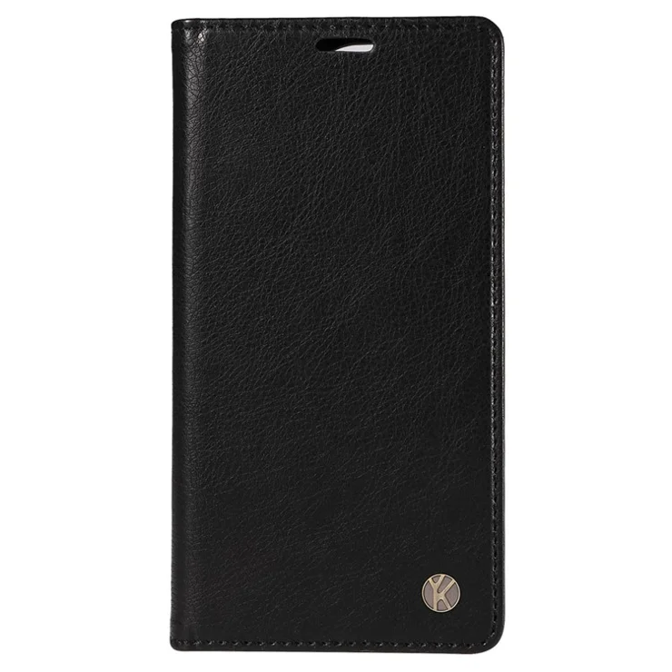 YIKATU YK-006 For Xiaomi 14T Pro Case Wallet Litchi Grain Leather Phone Cover Magnetic Auto-Absorbed - Black