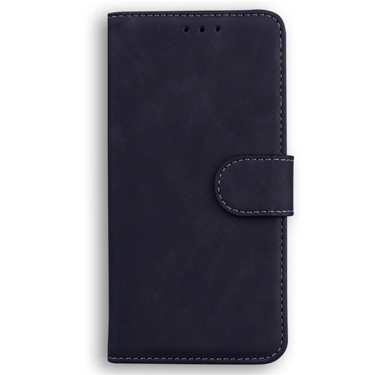 For TECNO Pova 6 Neo Case Solid Color Leather Wallet Phone Cover - Black