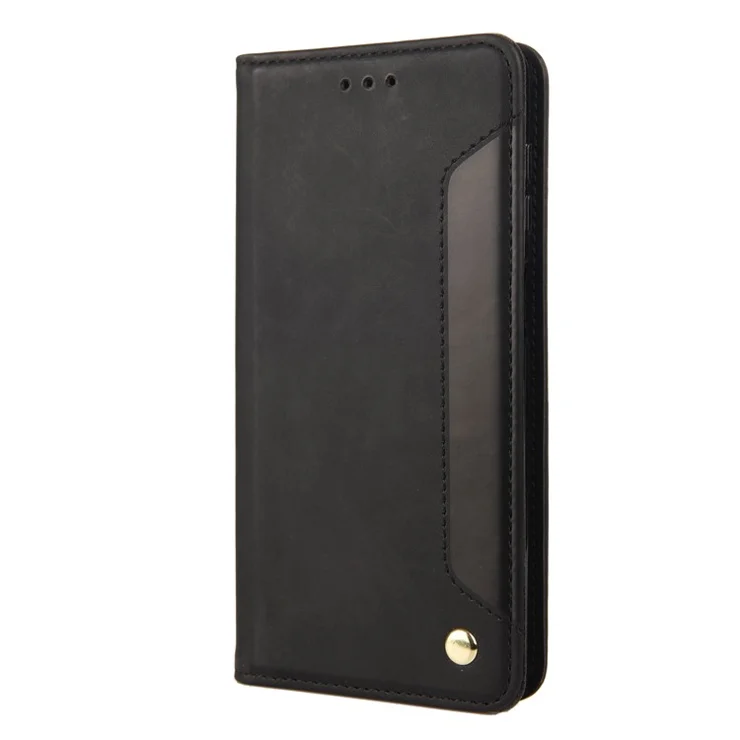 For Motorola Moto G35 5G Case PU Leather Shockproof Protection Wallet Phone Cover - Black