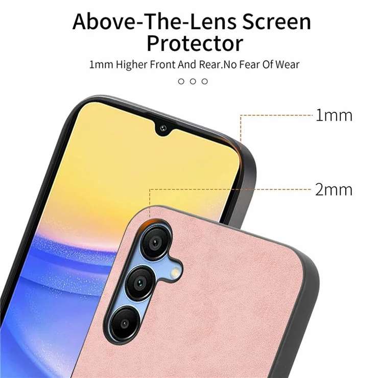 For Samsung Galaxy A16 5G / 4G Leather Back Case Compatible with MagSafe Skin-Touch Phone Cover - Purple