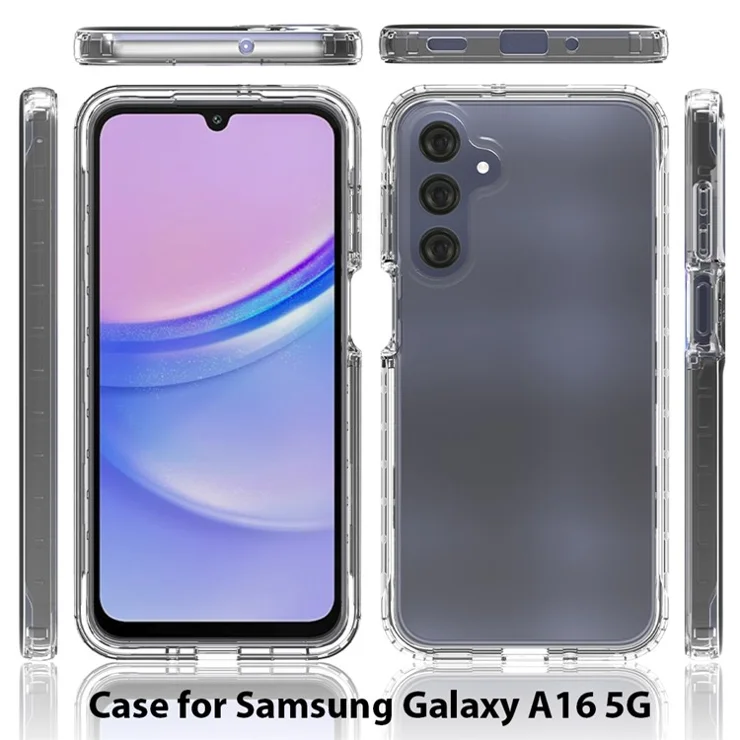 For Samsung Galaxy A16 5G / 4G Case Solid Color PC+TPU Phone Cover - Purple