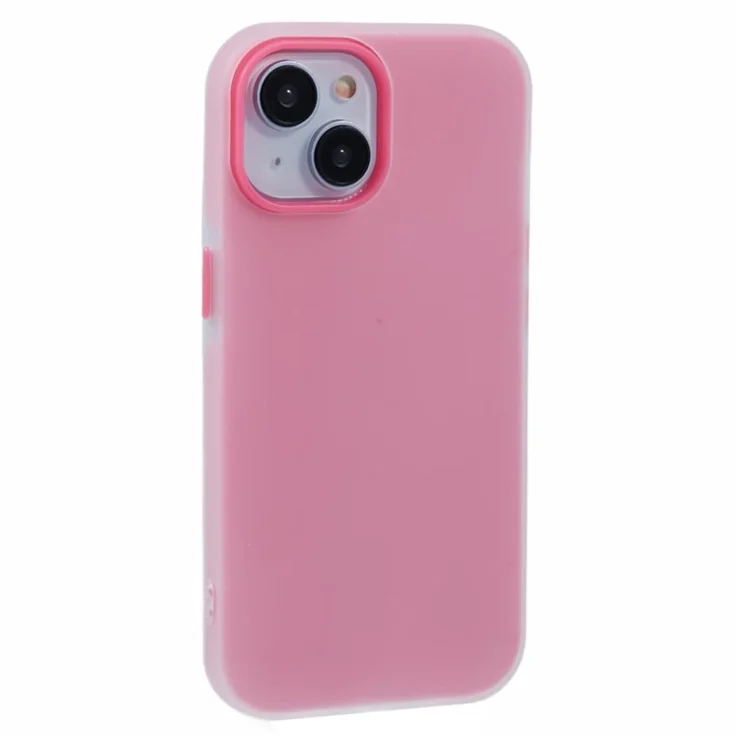 For iPhone 13 Case Detachable TPU Shockproof Phone Cover - Rose