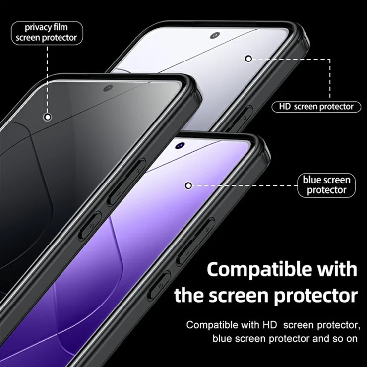 Bulk Purchasing For Xiaomi 15 Case Compatible with MagSafe Shockproof PC + TPU Phone Cover - Transparent