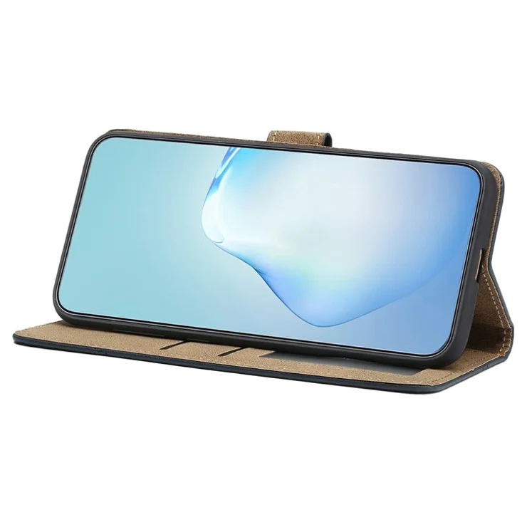 For Xiaomi 14T Pro Case Line Imprinted PU Leather Wallet Phone Cover - Blue