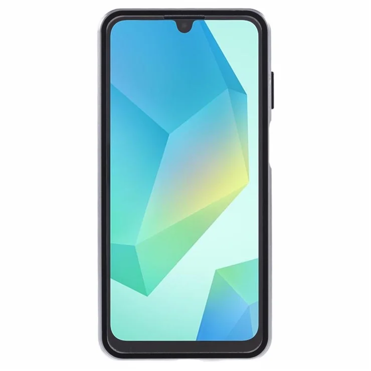 For Samsung Galaxy A16 4G / 5G Case Double-Sided Tempered Glass Magnetic Clear Phone Cover - Silver