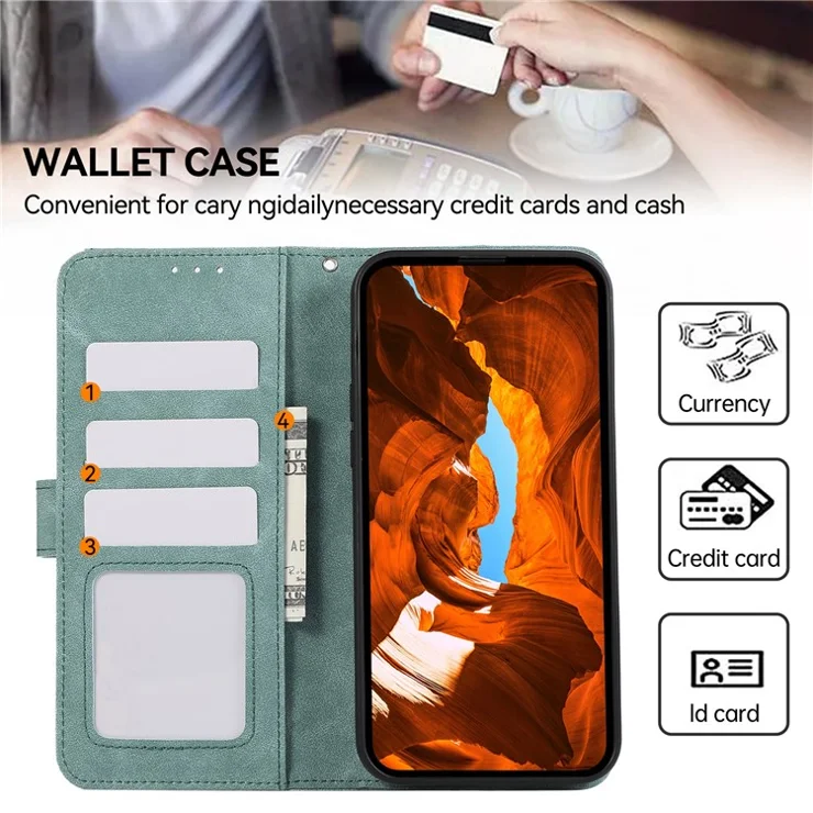ABEEL For OnePlus 13 Case Color Splicing Leather Flip Phone Cover RFID Blocking - Baby Blue