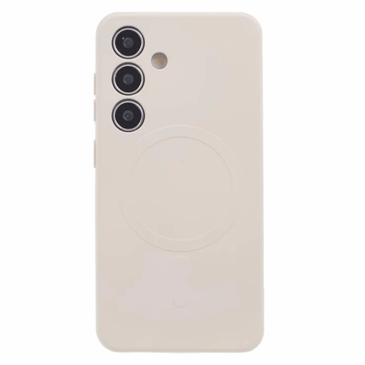 For Samsung Galaxy S24 FE Case Compatible with MagSafe Shockproof TPU Phone Cover - White