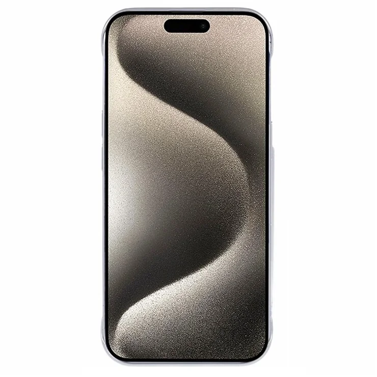 For iPhone 16 Pro Case Compatible with MagSafe Hard PC Frameless Phone Cover - Silver