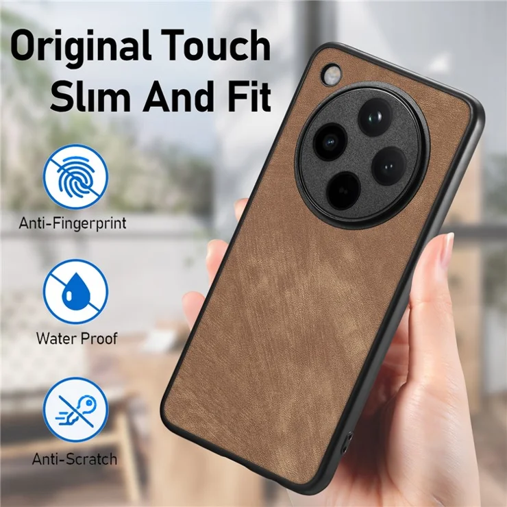 For Oppo Find X8 Pro 5G Case Retro Leather + TPU Shockproof Protective Phone Cover - Green