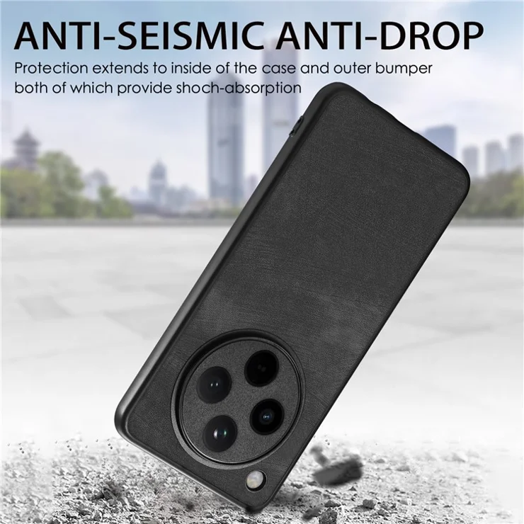 For Oppo Find X8 Pro 5G Case Retro Leather + TPU Shockproof Protective Phone Cover - Brown