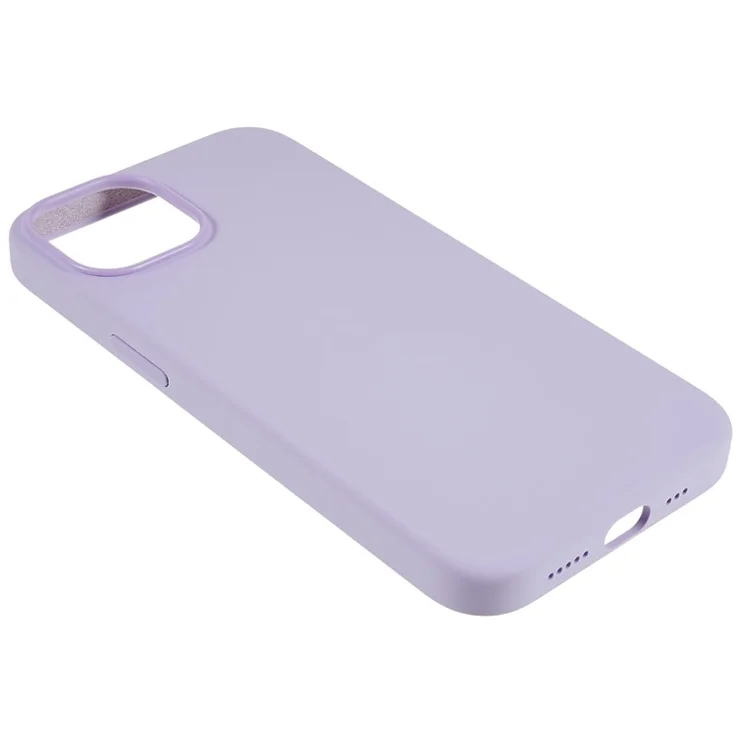 For iPhone 15 Pro Max Case Protective Liquid Silicone Phone Back Cover - Light Purple