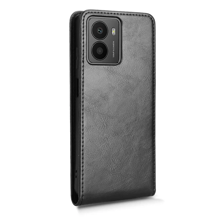 Étui Portefeuille En Cuir PU Pour Honor X5c Plus – Protection Antichoc, 3 Fentes Cartes, Support Et Fermeture Magnétique