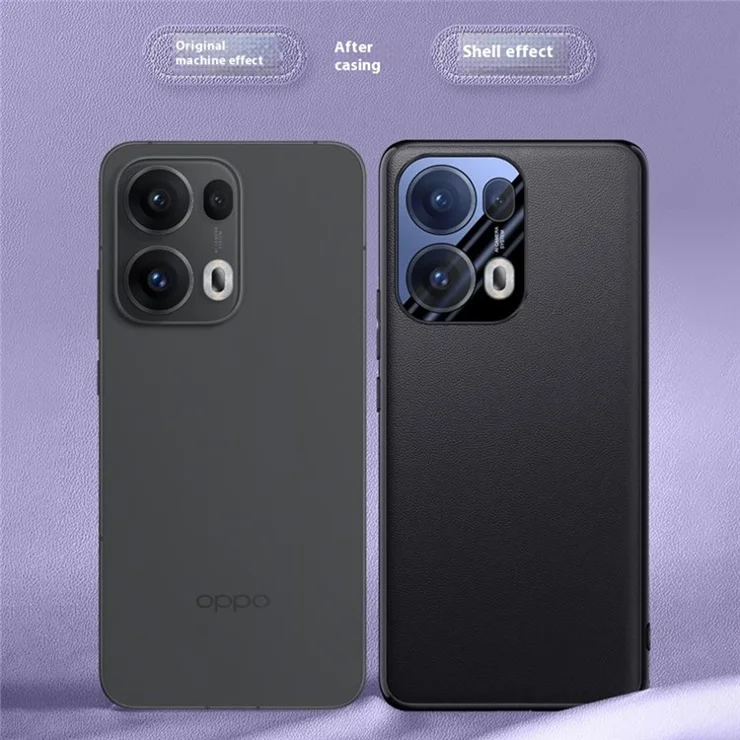 For Oppo Reno13 5G (Global) Case Drop Resistant PU Leather+TPU Phone Cover - Black