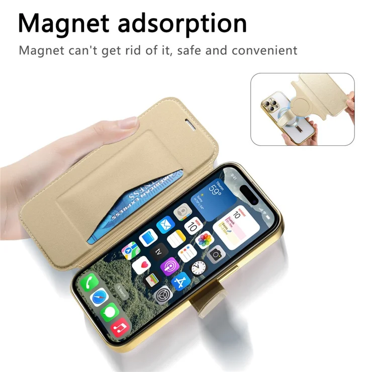 For iPhone 15 Pro Max Case Compatible with MagSafe Detachable