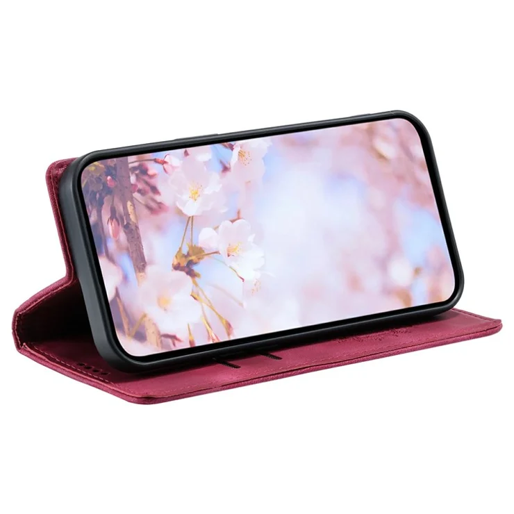 Style-010 For Motorola Moto G75 5G Case Magnetic Closing Leather Phone Cover Pattern Imprinted - Rose