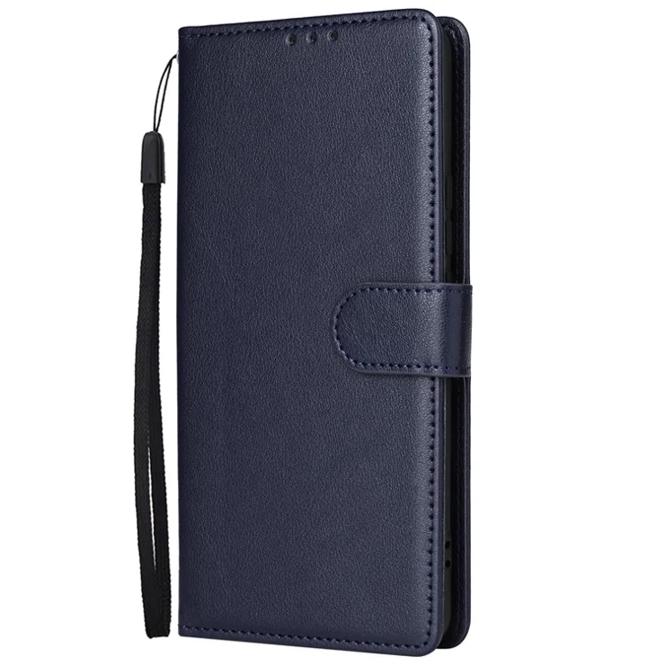 For Realme 13+ 5G / 13 Pro+ 5G (Global) / (China) / 13 Pro 5G (Global) / 13 Pro 5G (China) Case Wallet Stand View PU Leather Phone Cover - Blue