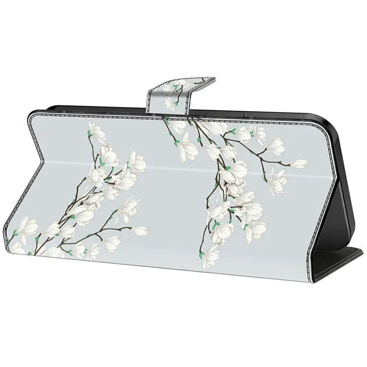 For Xiaomi 14T Pro Case Pattern Printing Anti-Drop Leather Flip Wallet Phone Cover - Magnolia