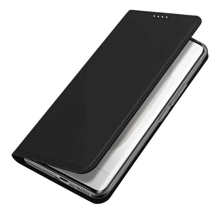 For Honor 300 Ultra / Honor 300 Pro Case DUX DUCIS Skin Pro Series Leather Stand Cover Card Holder - Black