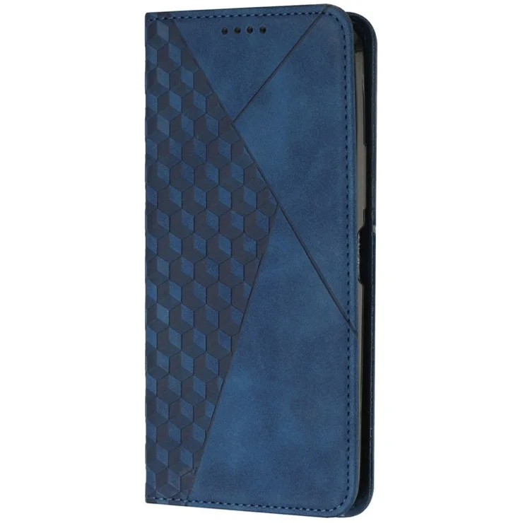 For Motorola Moto G 5G (2025) Phone Cover Imprinted PU Leather Wallet Stand Case - Sapphire