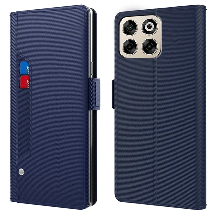 BellaCase Custodia ZTE Blade V40 Design [Custodia Portafoglio] [Staffa] [Slot per schede] [Flip Cover Magnetica] Compatibile con Lo Smartphone ZTE Blade V40 Design(d'oro