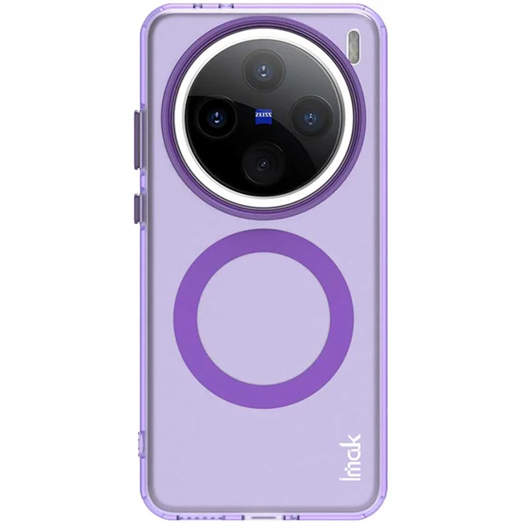 IMAK For vivo X200 Pro mini 5G Case Compatible with MagSafe Candy Color Anti Drop TPU + PET Back Cover - Purple