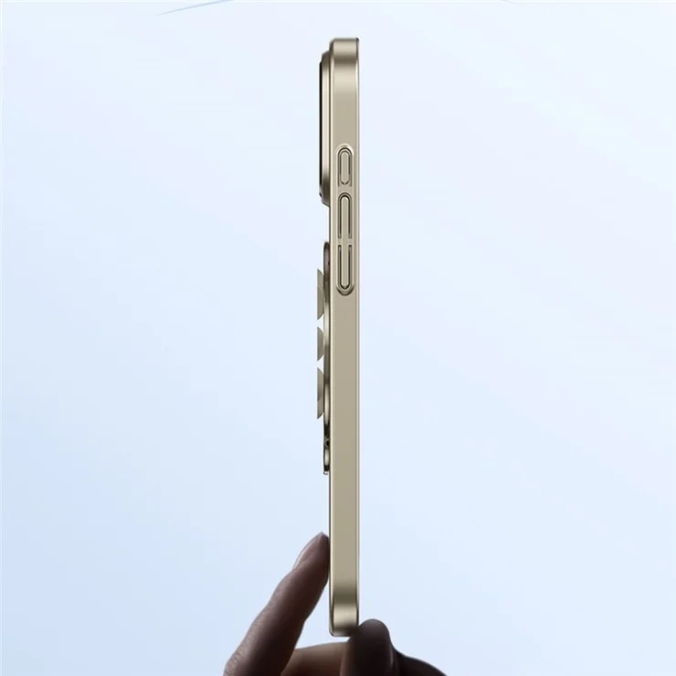 For iPhone 15 Pro Max Case Compatible with MagSafe Suction Cup Kickstand PC Phone Cover - Bronze