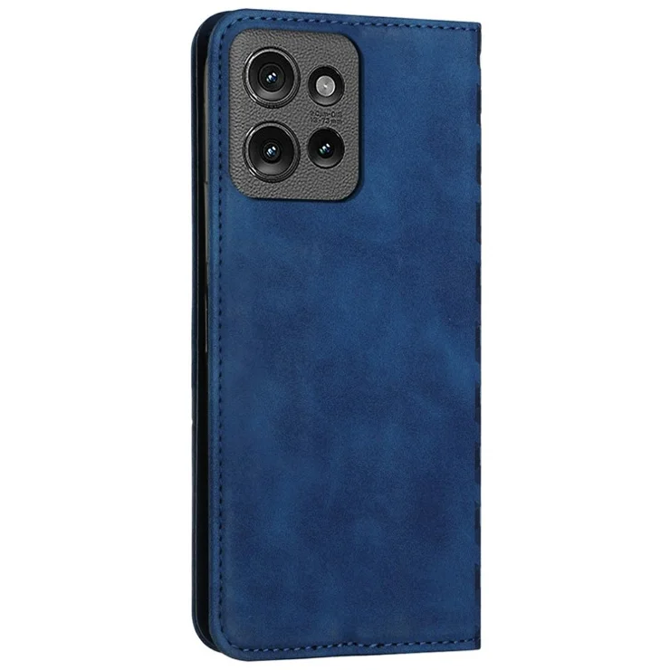 Leather Case for Motorola Moto G Power (2025) / G Play (2025) 4G Wallet Phone Cover Pattern Imprinted - Sapphire