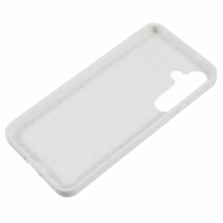 For Samsung Galaxy S25+ Case Biodegradable Wheat Straw + TPU Matte Phone Cover - Beige