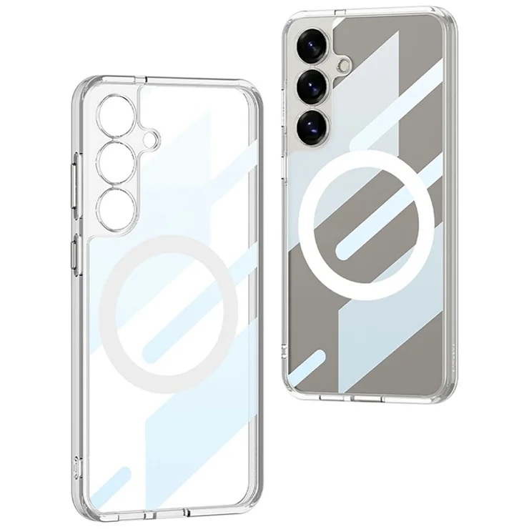 GKK For Samsung Galaxy S25+ Case Compatible with MagSafe TPU+PC Clear Phone Back Cover - Transparent
