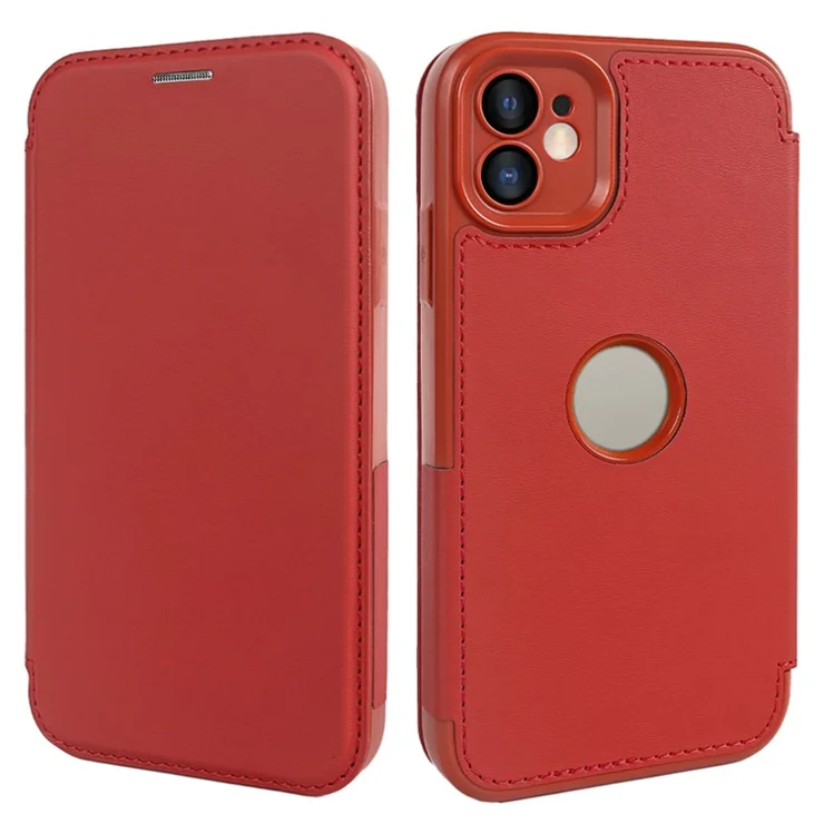 For iPhone 12 Magnetic Case RCS Eco Friendly Phone Cover with RFID Blocking - Red