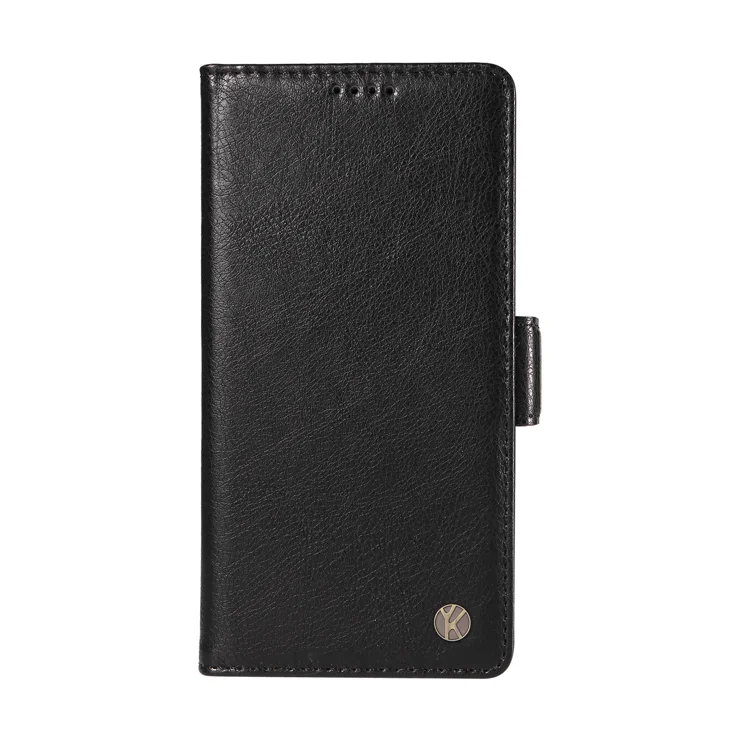 For OnePlus Ace 5G Case YIKATU YK-007 Litchi Texture PU Leather Wallet Phone Cover - Black