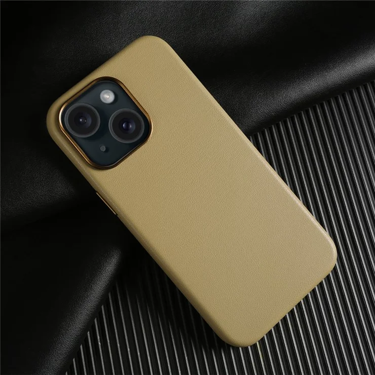 For iPhone 13 Magnetic Case Eco-Friendly RPET Phone Back Cover GRS Certified - Light Khaki