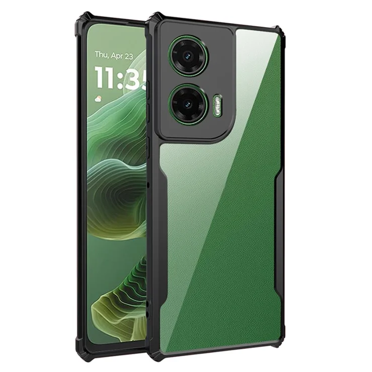 For Motorola Moto G35 5G Case Reinforced Corners TPU + Acrylic Clear Phone Cover