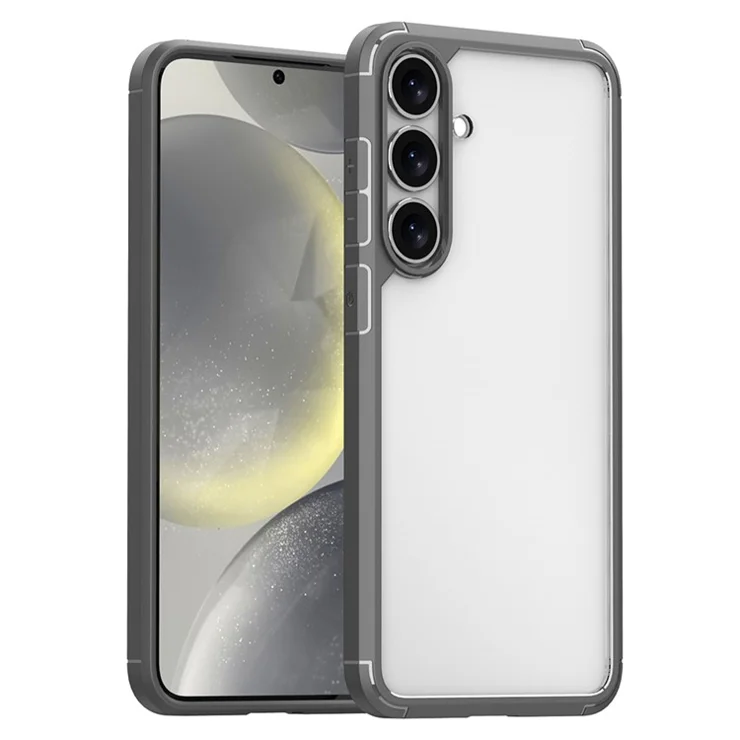 Defense Armor Series for Samsung Galaxy S25+ Case Anti-Scratch TPU + PC Clear Back Shell - Grey
