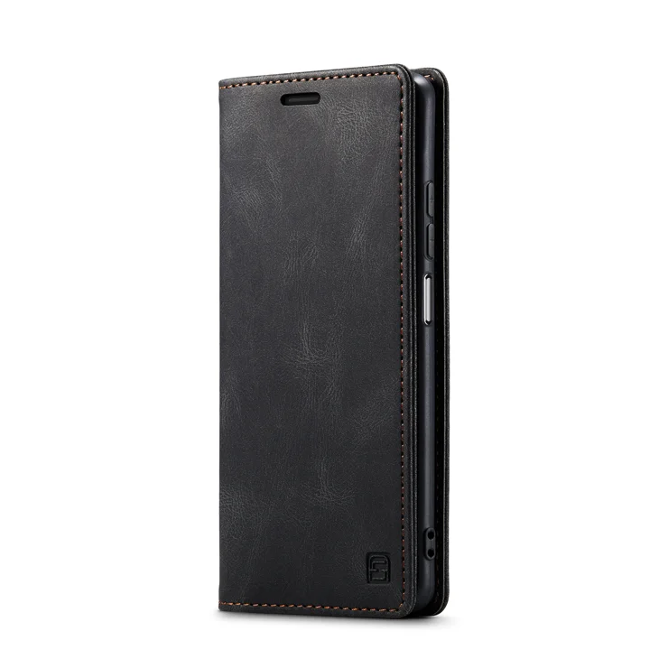 For Xiaomi 12X 5G / Xiaomi 12S 5G / Xiaomi 12 5G Wallet Case AUTSPACE A01 Leather Stand Cover with RFID Blocking Card Holder - Black