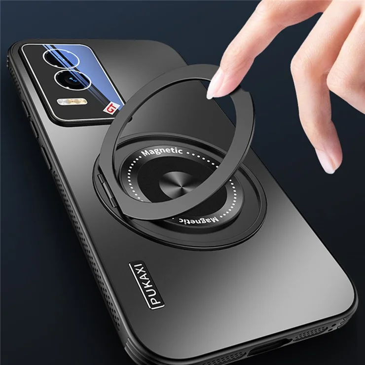 For Honor GT Case Compatible with MagSafe Kickstand TPU PC Heat Dissipation Phone Cover - Black