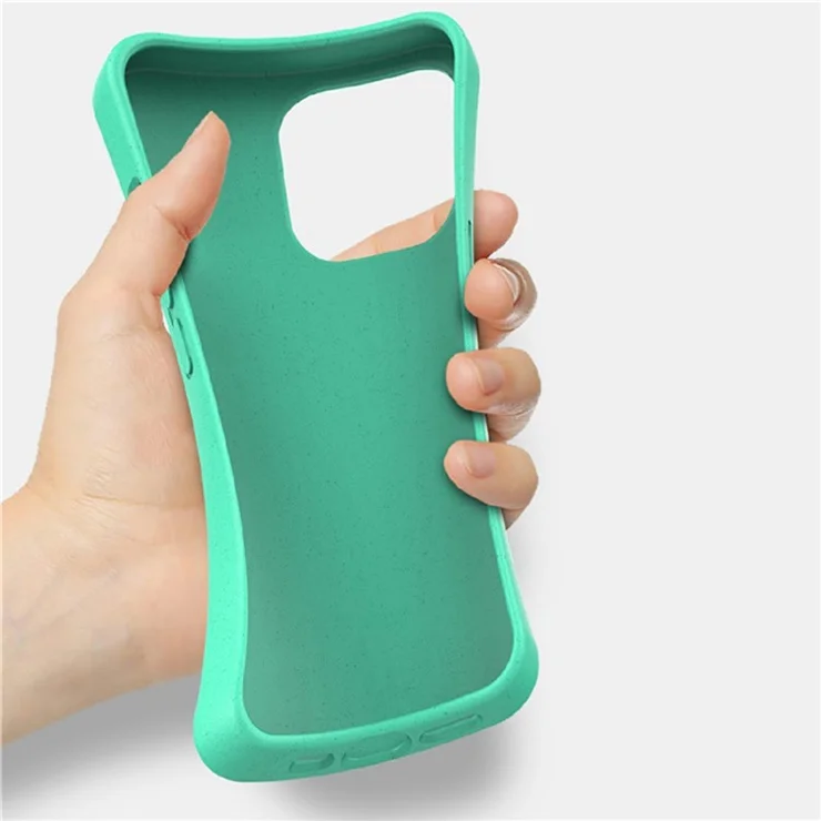 For iPhone 16e Case Biodegradable Wheat Straw + TPU Matte Phone Cover - Beige