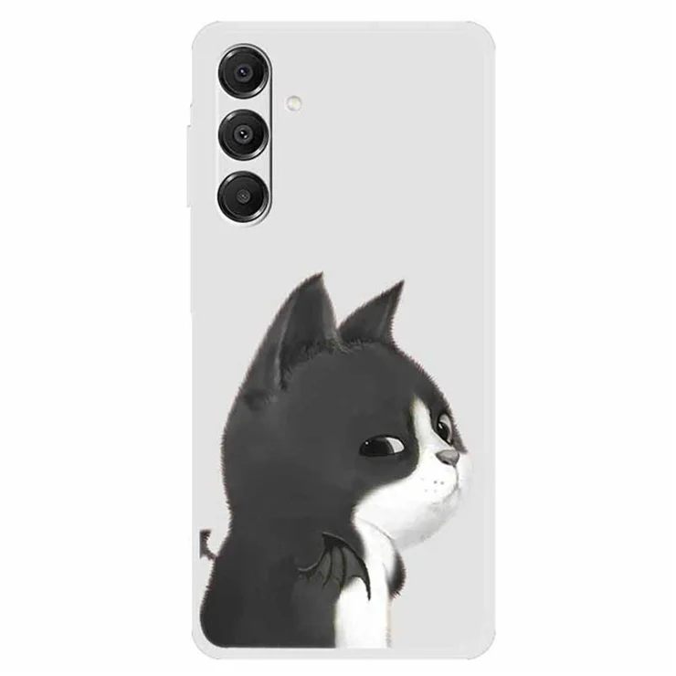 TPU Case for Samsung Galaxy A16 5G / A16 4G Pattern Printing Anti-Drop Phone Back Cover - Cat