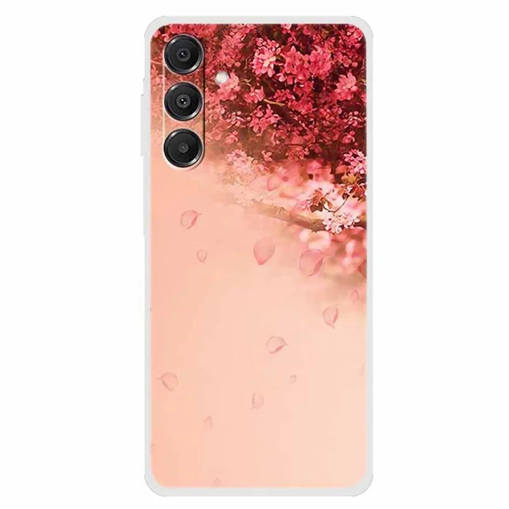 For Samsung Galaxy A16 5G / A16 4G Case Protective Soft TPU Phone Cover Pattern Printing - Sakura